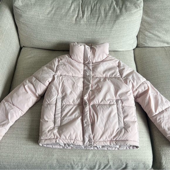 Pale Pink (Windbreaker material) Snow Jacket from H&M - Picture 2 of 3